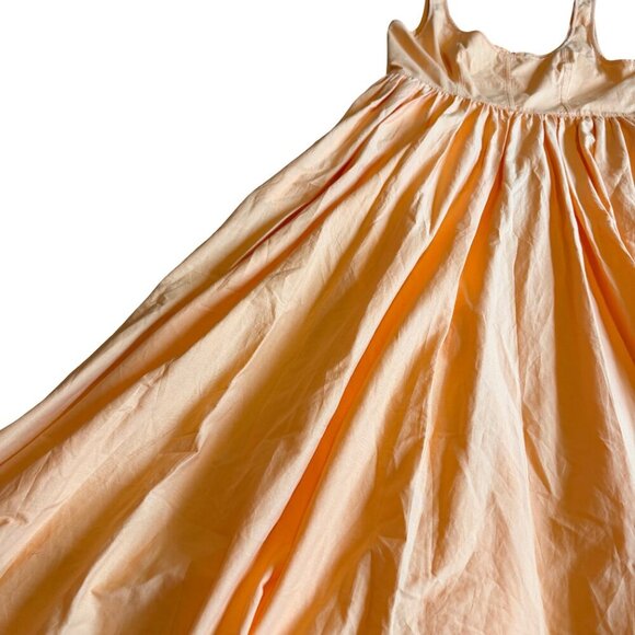 Cinq a Sept Kilah Orange A-Line Dress Sleeveless Defined Waist Size 10 Women's - Picture 5 of 14